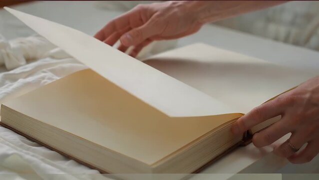 Empty Journal with Plain White Pages and No Content