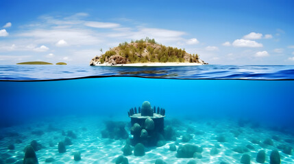 Enchanted Underwater Temple