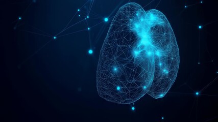 Digital Lung Visualization for Medical Technology and Scientific Research Depicting Pulmonary - Powered by Adobe