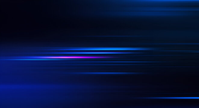 Abstract background with blue and pink light trails and motion blur effect