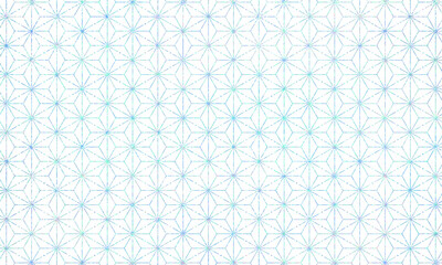 ホログラムの和柄パターン_麻の葉紋様