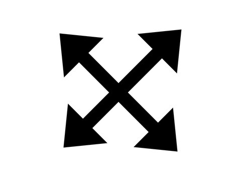 cross arrows symbol
