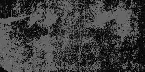 Rough worn texture background. Black grey grunge distressed overlay. Dark raw weathered surface wallpaper. Old gritty grainy backdrop. Scratched dirty stone wall concept. Vector textured illustration