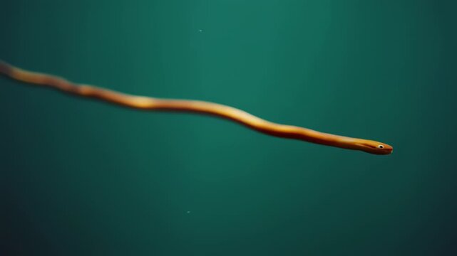 Nematomorpha Worm in Water - A Microscopic Look at Parasitic Life.