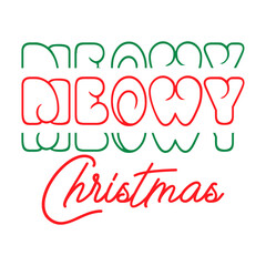 Meowy Christmas SVG 