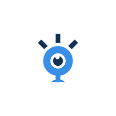 Glowing Eye or Security Camera Icon