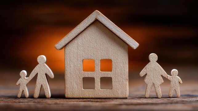 Warm family home with family members house and family concept showcasing family gathering happiness bonding and a supportive family environment