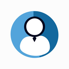 “Professional User Profile Icon with Blue Circular Background”

“Minimalist Business Avatar Symbol – Dual-Tone Blue Circle”

“Stylized Account Icon – Person Silhouette with Tie”

“Modern Identity Icon