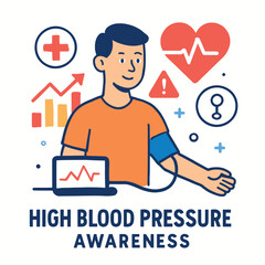 High Blood Pressure Awareness Illustration