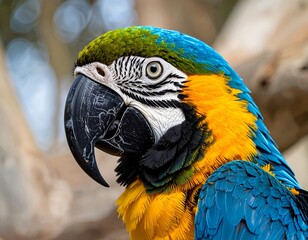 Close-up of a vibrant parrot (1)