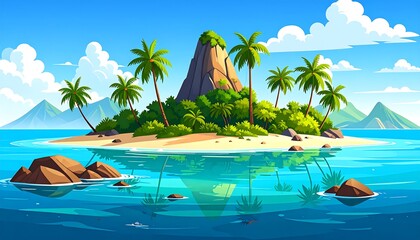 Obraz premium Tropical island paradise (11)
