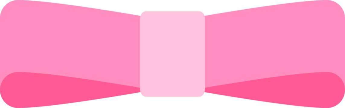 Colorful flat ribbon bow