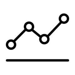 Line Graph Line Icon of Chart & Graph Types Icon Set