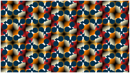 seamless pattern with imperfect round