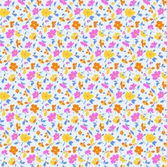 Vibrant Colorful Flower Pattern