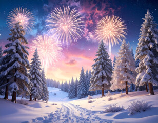 Magical Winter Wonderland New Year Celebration
