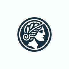 Classic Greek Lady Logo