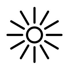 Sunburst Line Icon of Texture Design Icon Set