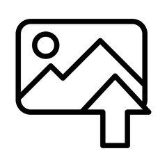 Image Upload Line Icon of Photo Manipulation Icon Set