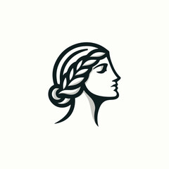 Classic Greek Lady Logo