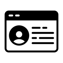 User Persona Vector Icon