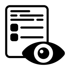 Watchlist Vector Icon