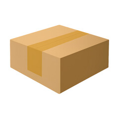 Secure cardboard box ready for shipping, perfect for logistics and delivery needs