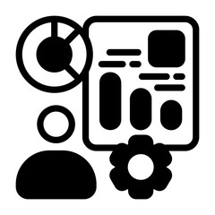 HR Analytics Colorful Vector Icon
