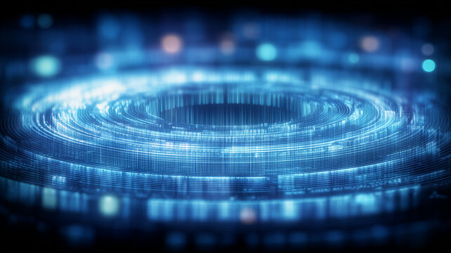 Concentric digital rings forming an information hub conveying data flow network orchestration and the architecture powering modern platforms and analytics ecosystems.
