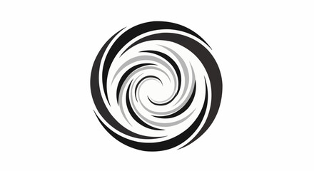black and white spiral