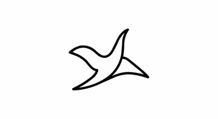 vector illustration of a dove icon