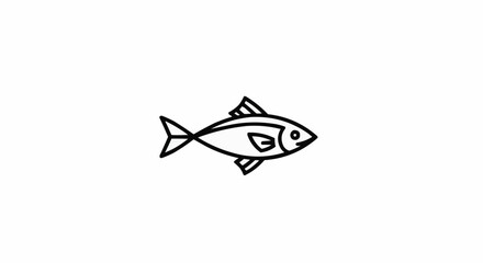 vector illustration of an abstract fish