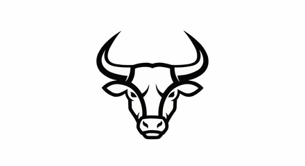 bull skull isolated