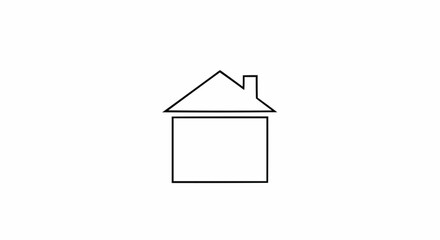 house on a white background
