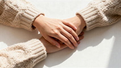 close up of hands holding hands