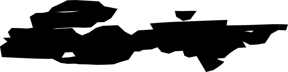 vector silhouette of a horse