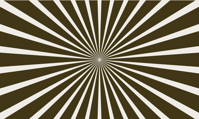 Dark Brown Retro Sunburst Background Design