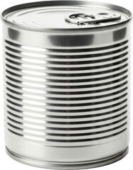 Plain Silver Metal Food Can with Easy Open Pull Tab Lid