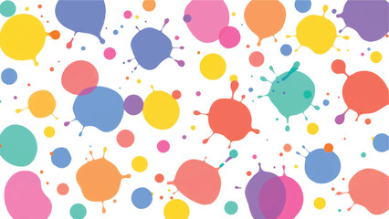 Colorful paint splash on white background. Abstract background with colorful splatter for creative projects. 