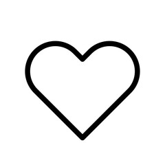 Heart Line Icon of Social Media Graphics Icon Set