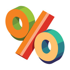 Percentage Discount Tag with Percent Sign – Special Sale Promotion Vector Banner Design