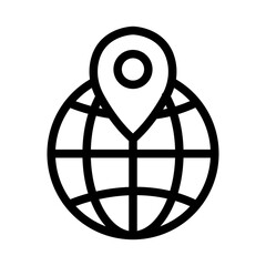 Local SEO Line Icon of Off-Page SEO Icon Set