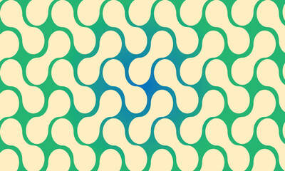 Yellow and Green Geometric Abstract Pattern – Modern Seamless Optical Art Background