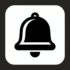 Fototapeta premium Minimalist Bell Icon for Notifications
