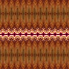 Seamless geometric abstract pattern in warm brown with pink accents. Decorative design perfect for textiles, wallpaper, and digital backgrounds.