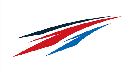 Vector illustration of a sleek comet meteor logo, modern and minimalistic design, bold colors