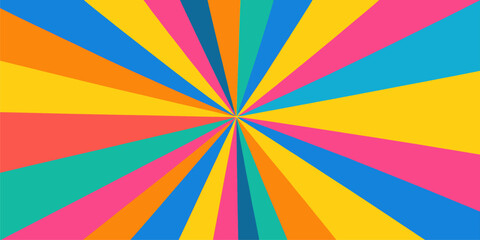 Radiant Prismatic Burst: Vibrant Colors in Dynamic Patterns