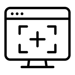 Obraz premium Web Page Spacing Line Icon of White Space (Design) Icon Set