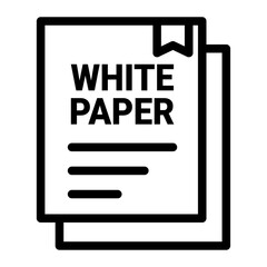 Documentation of Findings Line Icon of Empathize Phase Icon Set