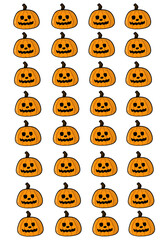 Fototapeta premium pumpkin wallpaper with orange colour in halloween night party